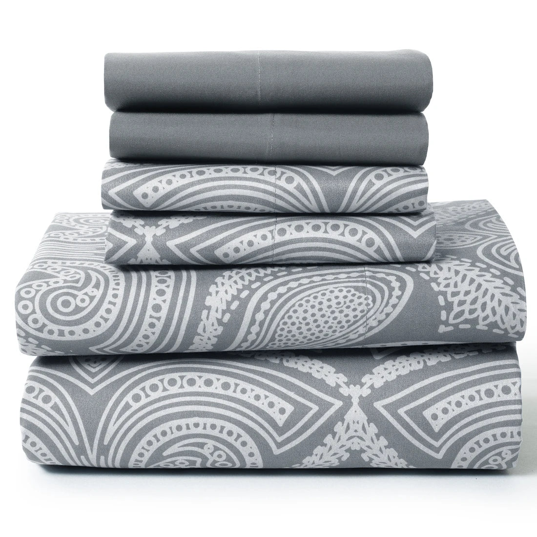 LUX Decor Paisley Microfiber Sheet Set