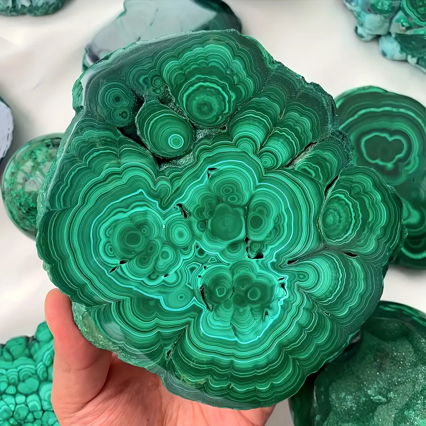 CrystalHola Rare Malachite Quartz Crystal Luster Mineral Home Decoration Gift