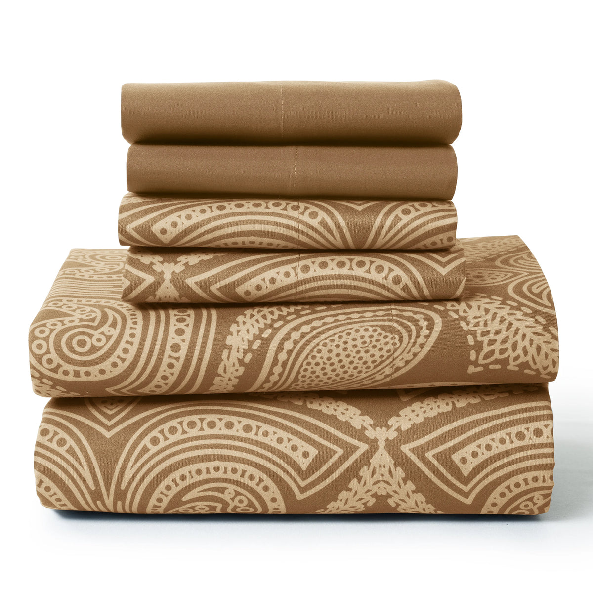 LUX Decor Paisley Microfiber Sheet Set