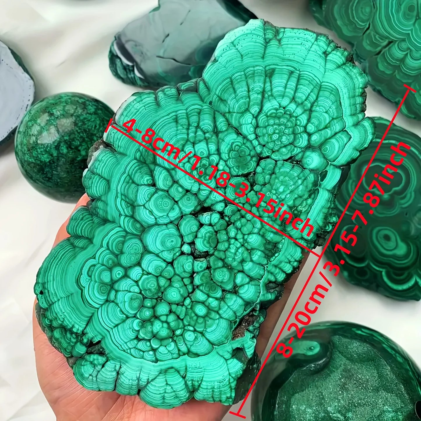 CrystalHola Rare Malachite Quartz Crystal Luster Mineral Home Decoration Gift