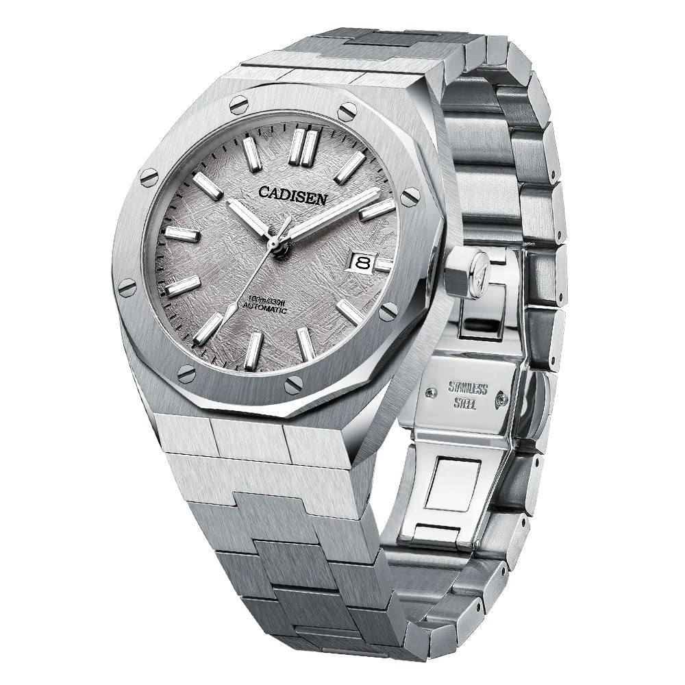 Cadisen Automatic Mens Watch Stainless Steel Sapphire Glass NH35A