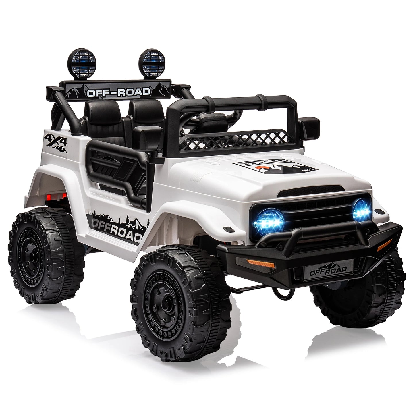HiMISSE 12V Kids Ride On Truck Remote Bluetooth LED Lights