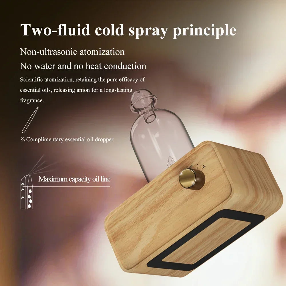 HAOYUNMA Rechargeable Waterless Nebulizing Essential Oil Diffuser