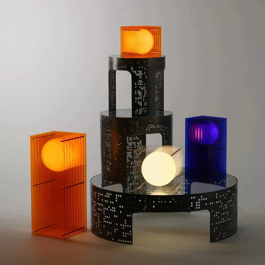 Nordic Style Ambient Desk Lamp With LED Illumination For Bedroom And Living Room