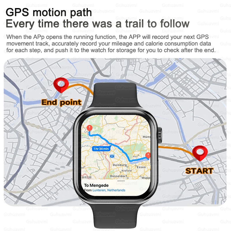 2026 New Original Watch Series 11 Women Smart Watch Bluetooth Call NFC IP68 Waterproof HD AMOLED Screen GPS Track Men Smartwatch
