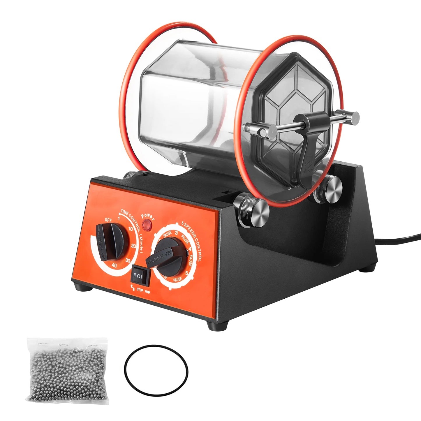 SucceBuy Rotary Tumbler Jewelry Polishing Machine For DIY Gems