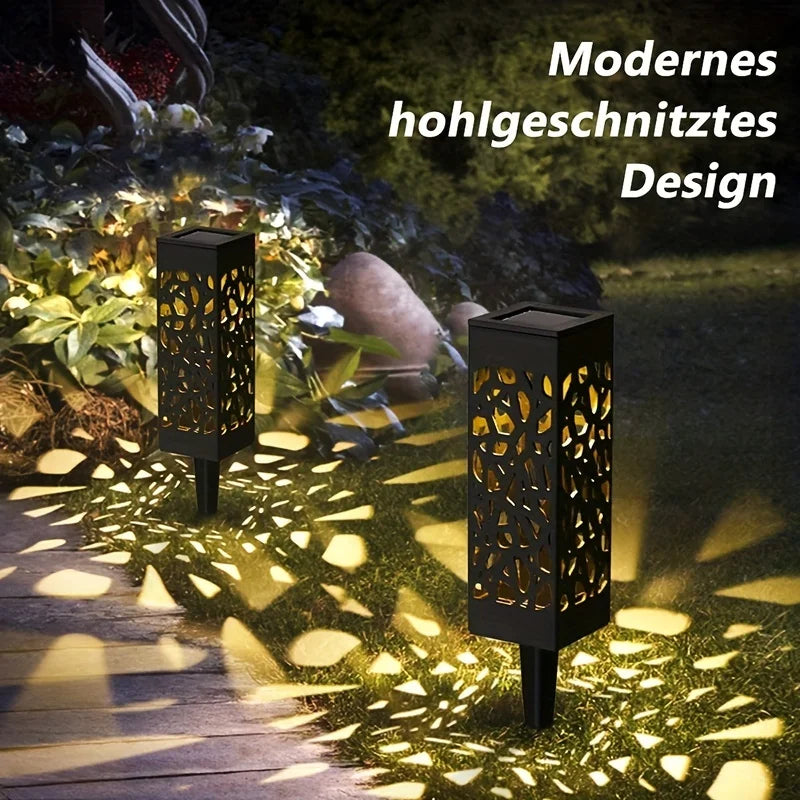 6-Pack Solar LED Garden Path Lights Decorative Lights Energy-Efficient Weather-Resistant Outdoor Landscape & Decorative Lighting
