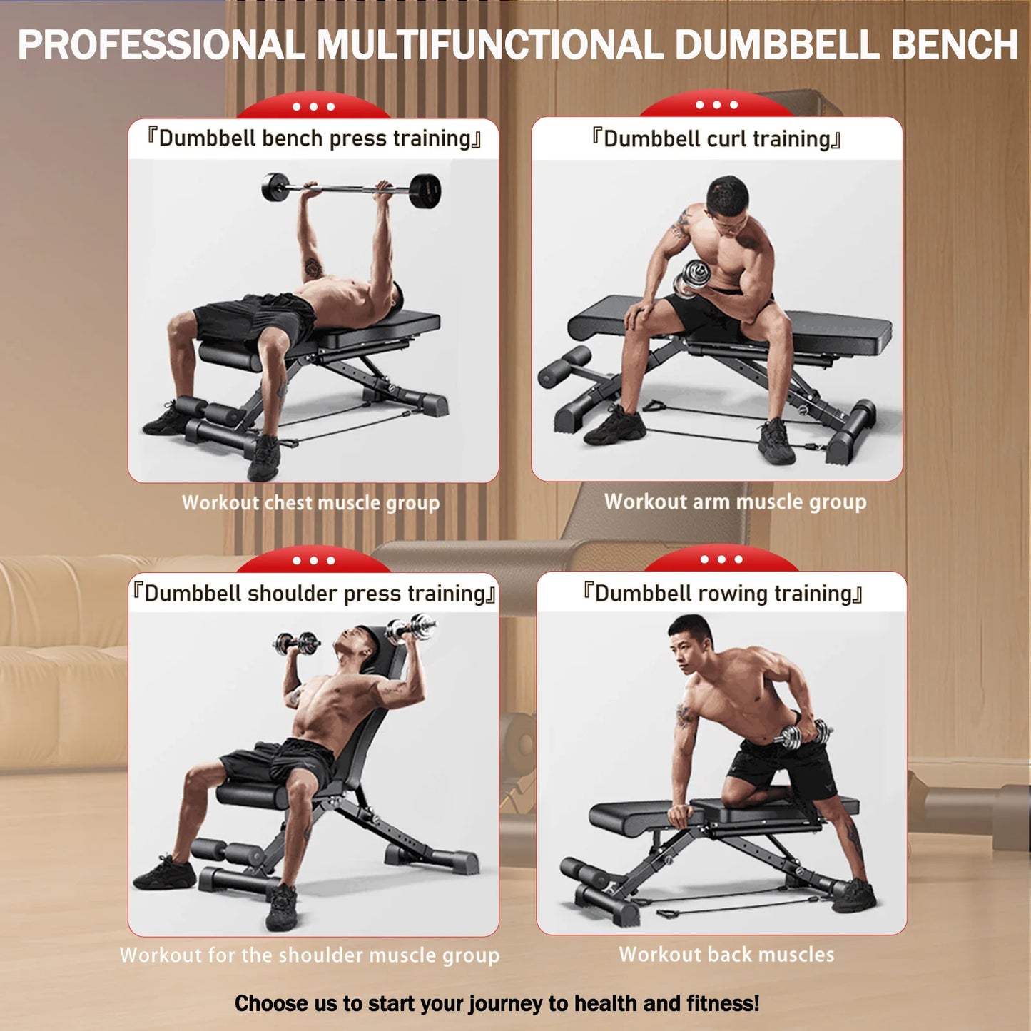 Adjustable Weight Bench Foldable