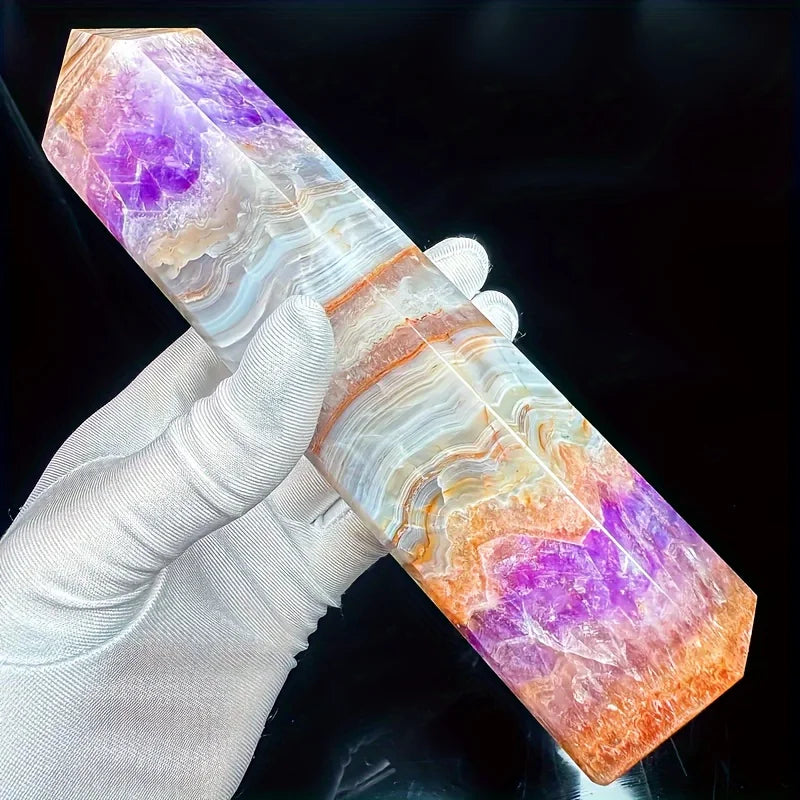 Mexican Amethyst Agate Point Tower Decor