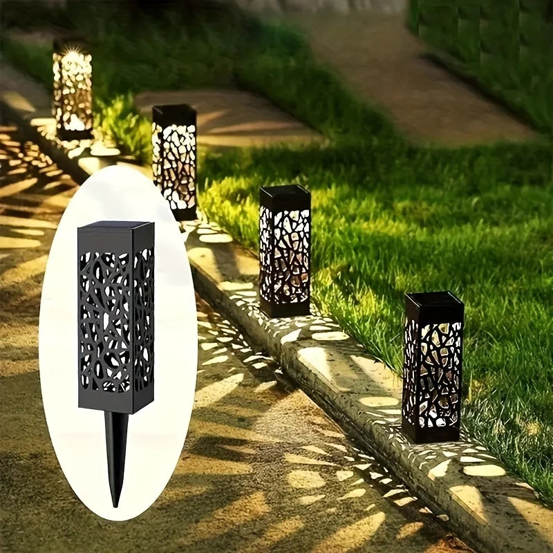 6-Pack Solar LED Garden Path Lights Decorative Lights Energy-Efficient Weather-Resistant Outdoor Landscape & Decorative Lighting