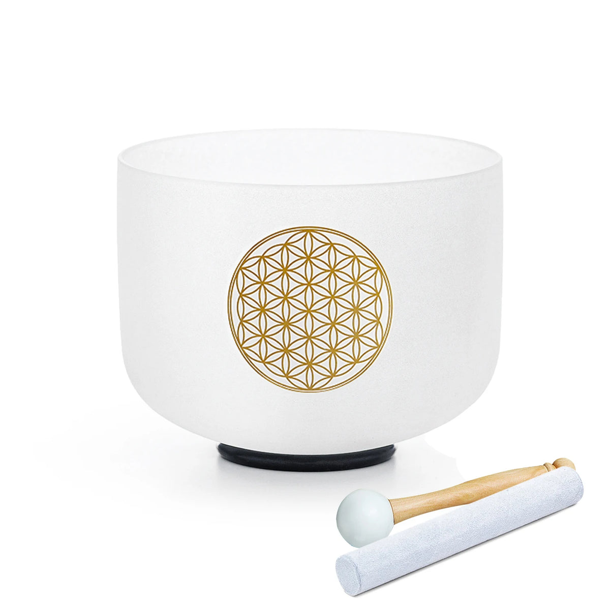 528HZ 8 Inch C Note Flower of Life Crystal Singing Bowl Sound Healing Meditation Crystal Bowl Sound Bath Bowl Sound Bath Bowl
