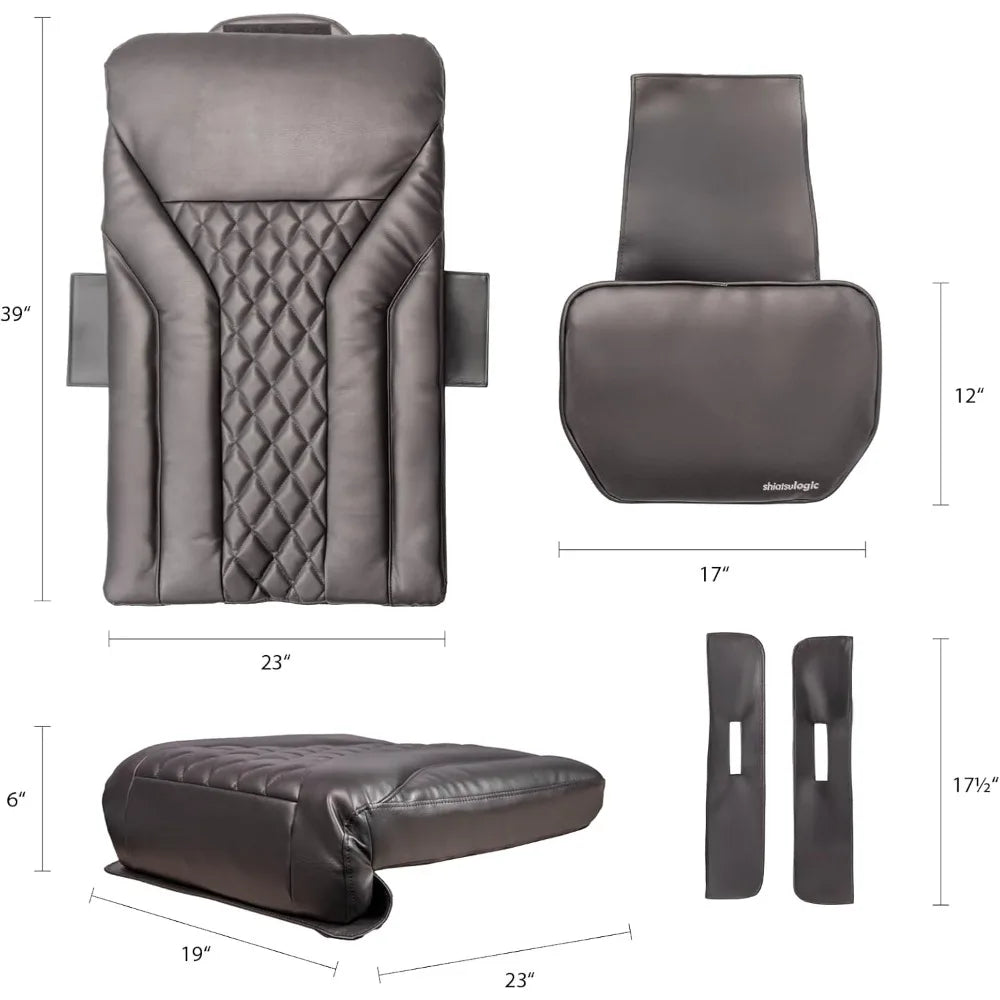 MAYAKOBA Shiatsulogic Pedicure Chair Cushion Cover Set (Sand Cappuccino), Vibration Massage Chair Cover 16 EXR, Nail Salon Pedic