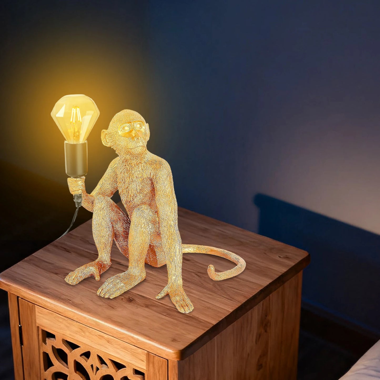 Resin Monkey Table Lamp Modern Light