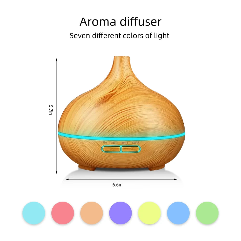 Air Humidifier for Home Electronics cool mist 500ml Essential Oil Diffuser Aromatherapy Machine with 7 colors LED light bedroom