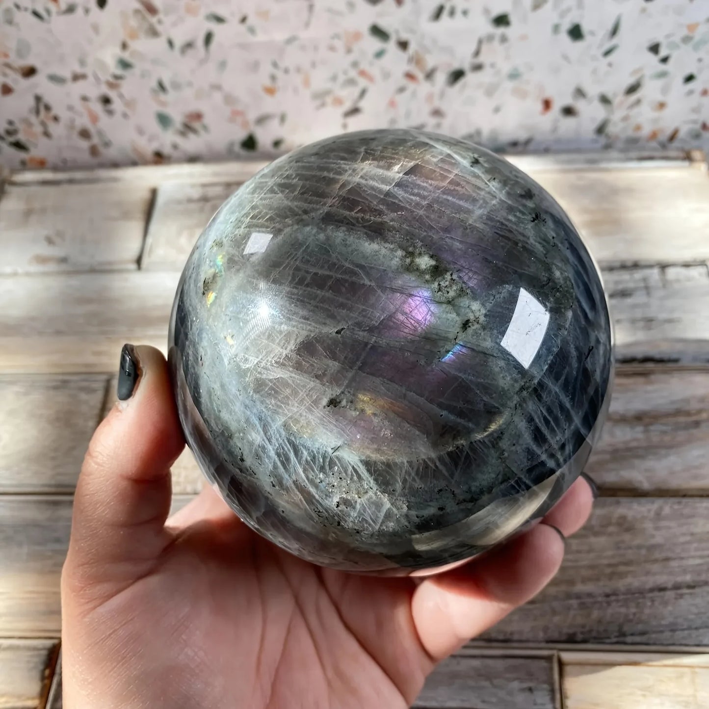 CrystalHola Labradorite Sphere Gift