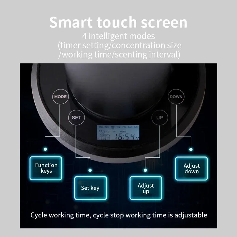 NAMSTE 200m³ Aroma Diffuser Metal Column Room Fragrance Perfume Essential Oils Air Freshener WIFI APP Home Flavoring Machine