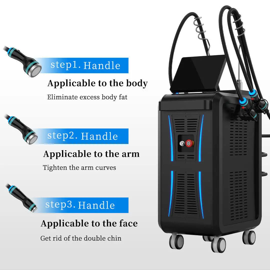 3 Handles Big Screen Pro Coolwave Body Forming Face Lifting Machine 2.45GHz Pro Coolwave Device