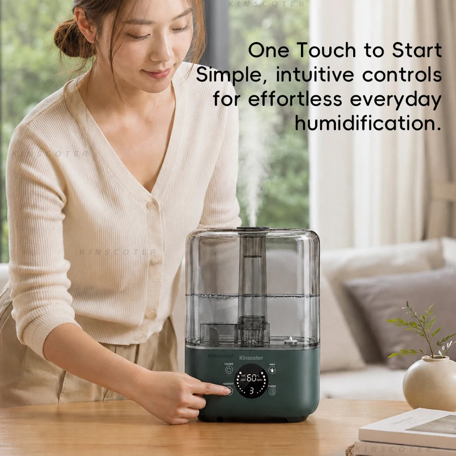 Kinscoter Ultrasonic Air Humidifier With Aromatherapy Mist Diffuser