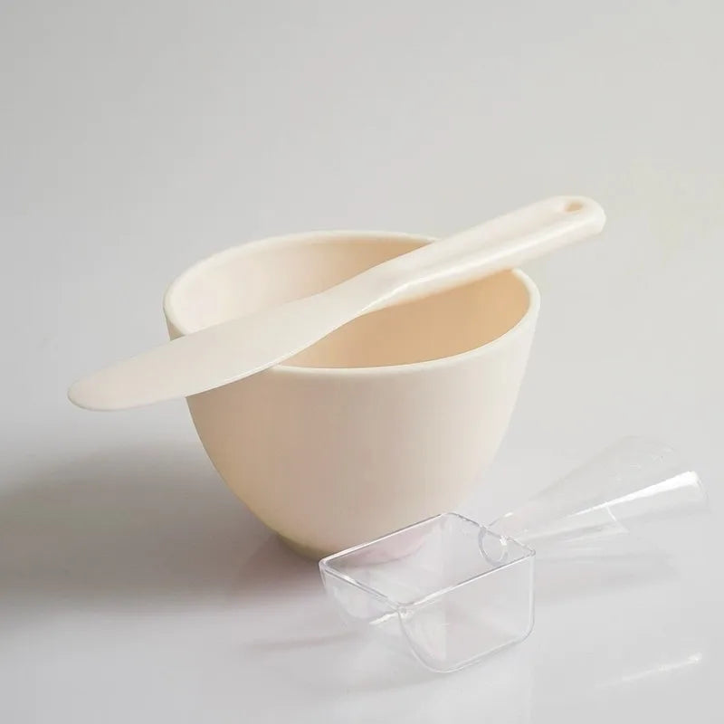 3/4pcs Face Mask Brush Set Reusable Mask Mixing Bowl Facial Applicator Spatula Stirring Soft Fan Facial Brushes Makeup Supplies