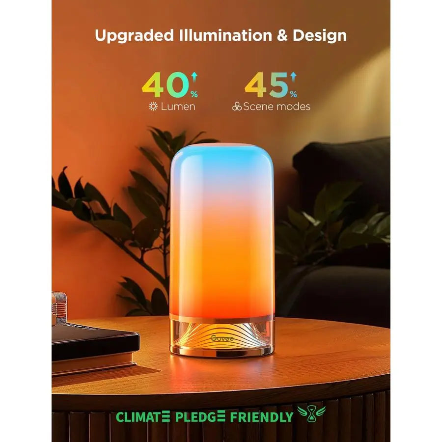 RGBIC Smart Table Lamp 2 Touch Desk Lamp For SmartThings Matter Alexa