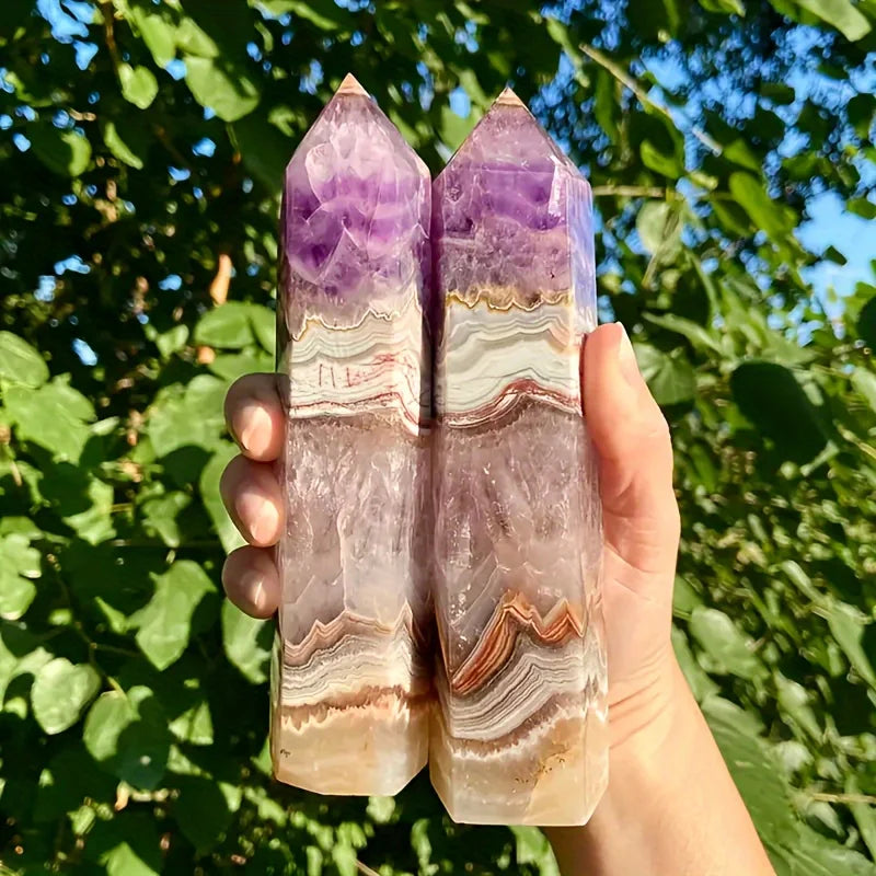 Mexican Amethyst Agate Point Tower Decor
