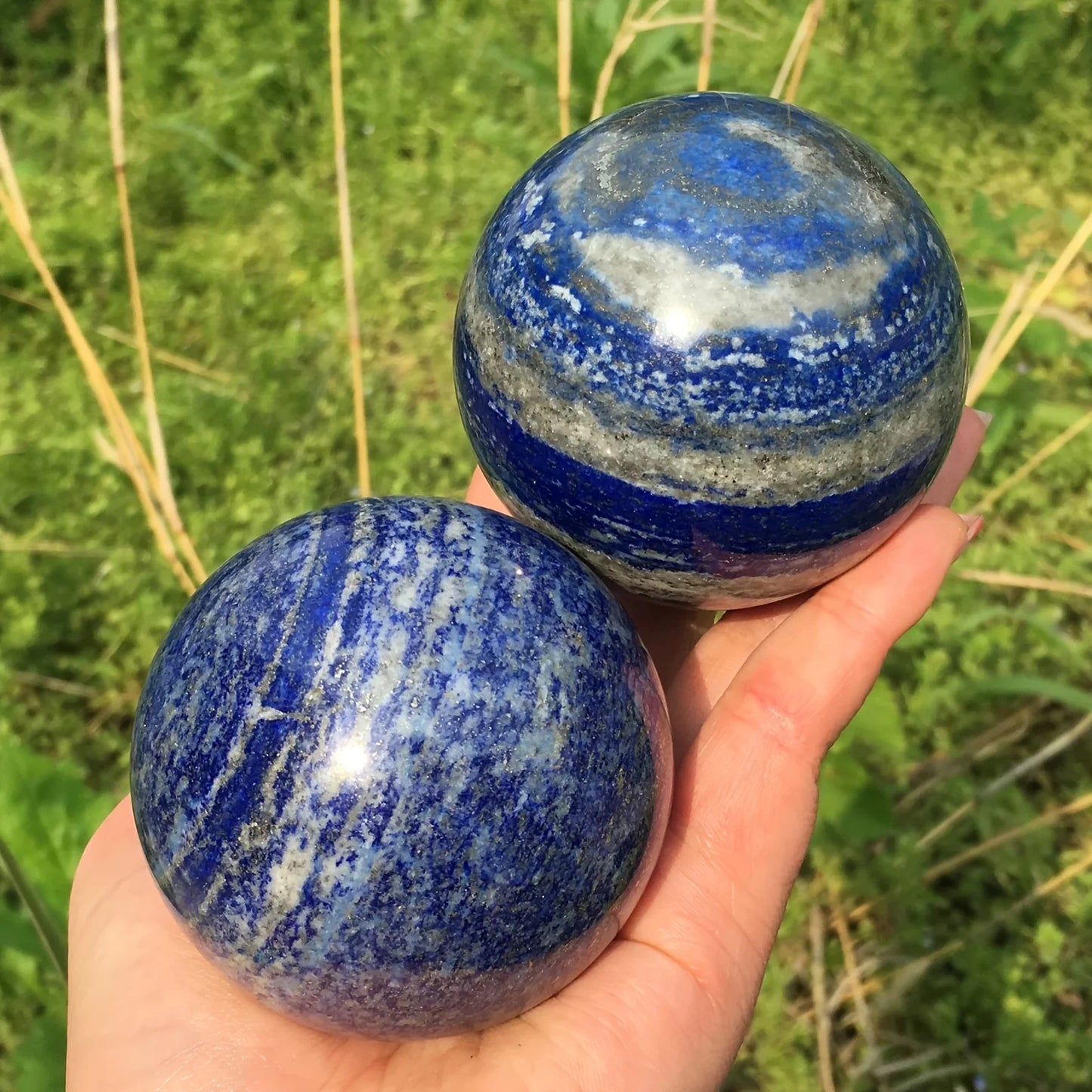 natural crystal lapis lazuli sphere for reiki healing best quality home decoration