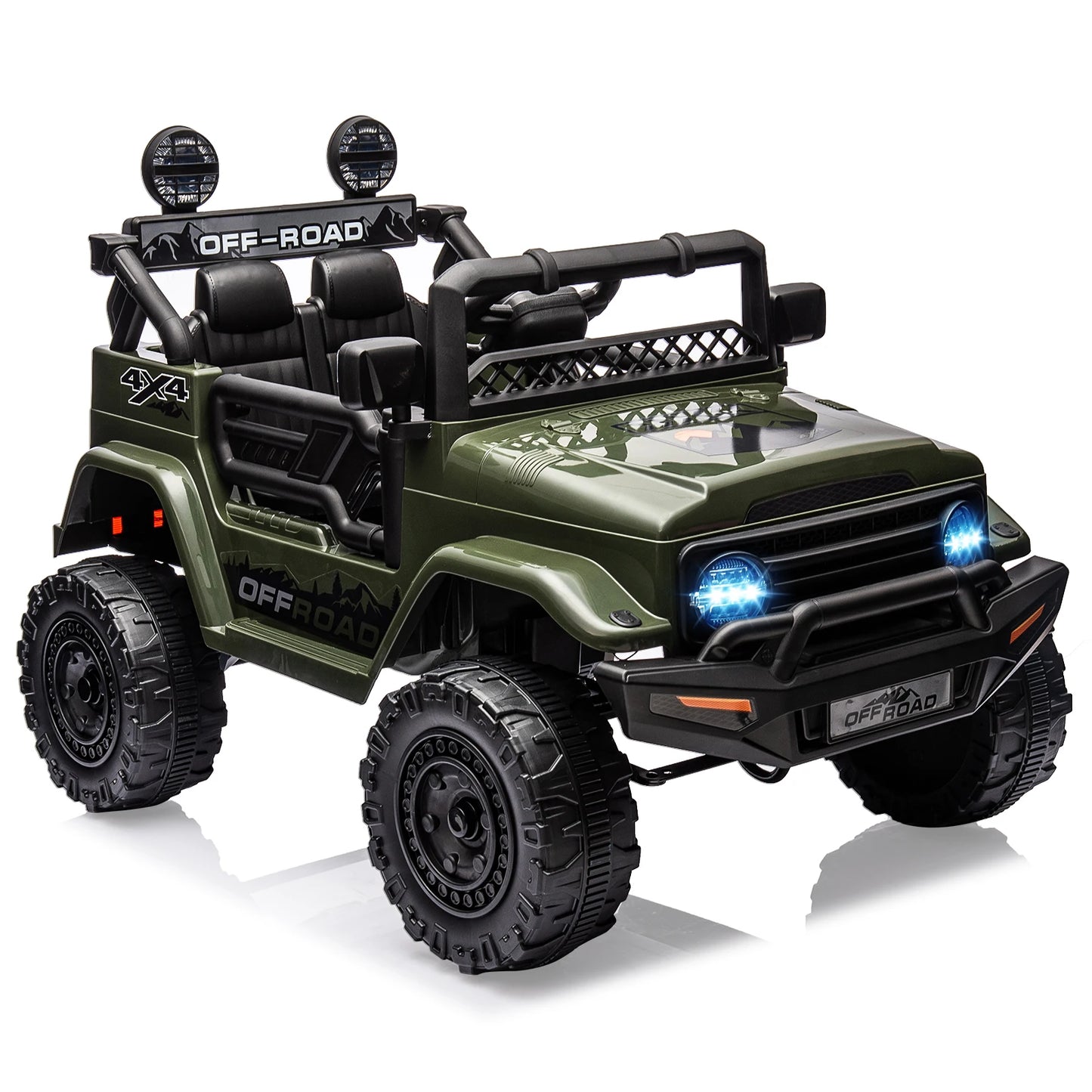 HiMISSE 12V Kids Ride On Truck Remote Bluetooth LED Lights