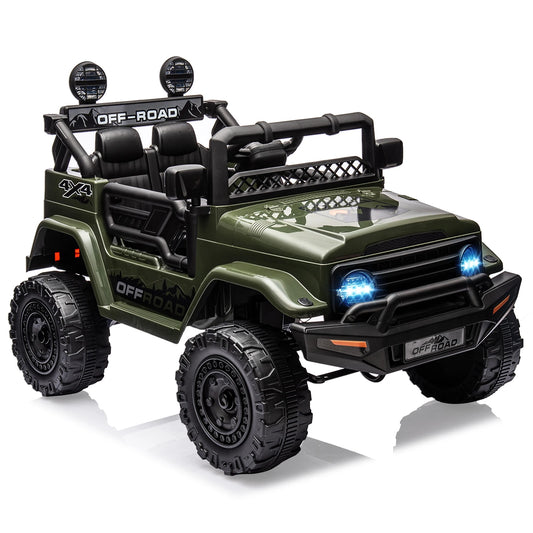 HiMISSE 12V Kids Ride On Truck Remote Bluetooth LED Lights