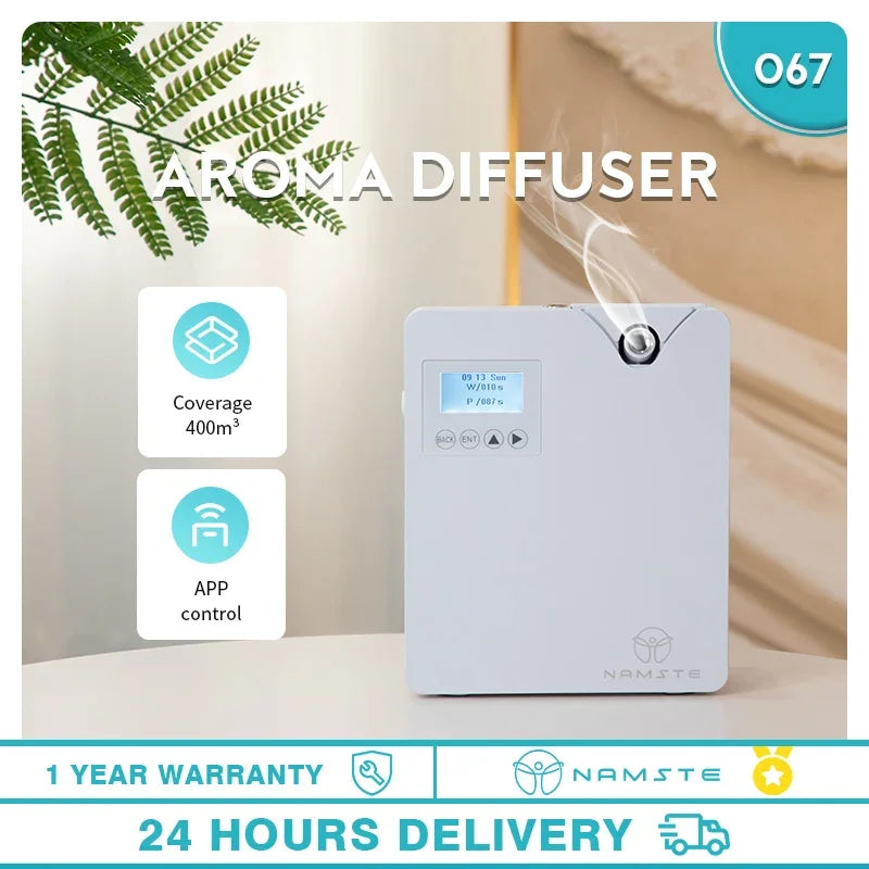 NAMSTE Perfume Diffuser Home Fragrance Air Freshener Electric Aromatic Oasis Power 7W 300ML Capacity WIFI Bluetooth Smart Contro