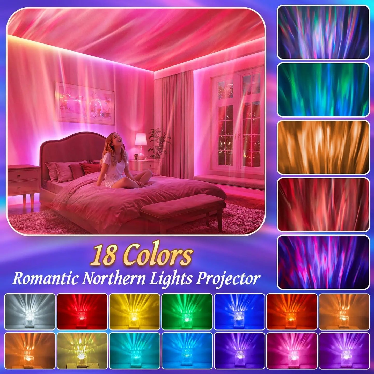 Northern Lights Projector Night Light