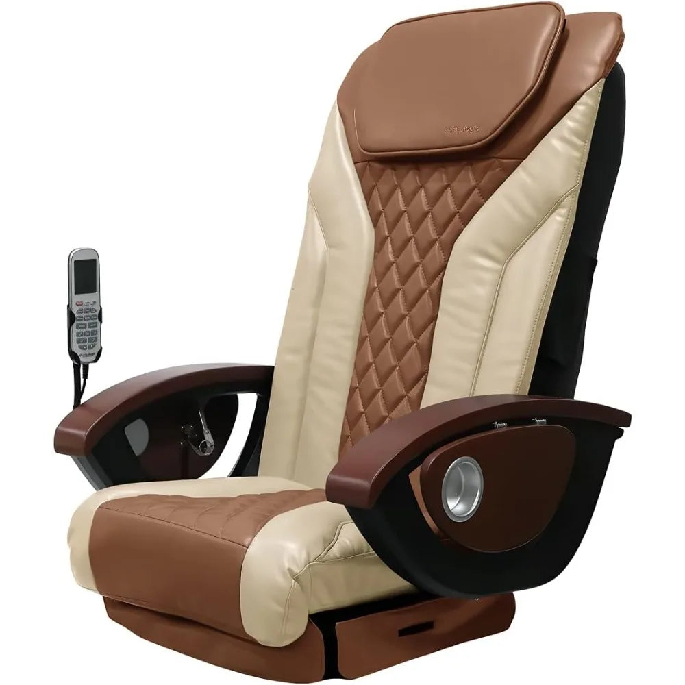 MAYAKOBA Shiatsulogic Pedicure Chair Cushion Cover Set (Sand Cappuccino), Vibration Massage Chair Cover 16 EXR, Nail Salon Pedic