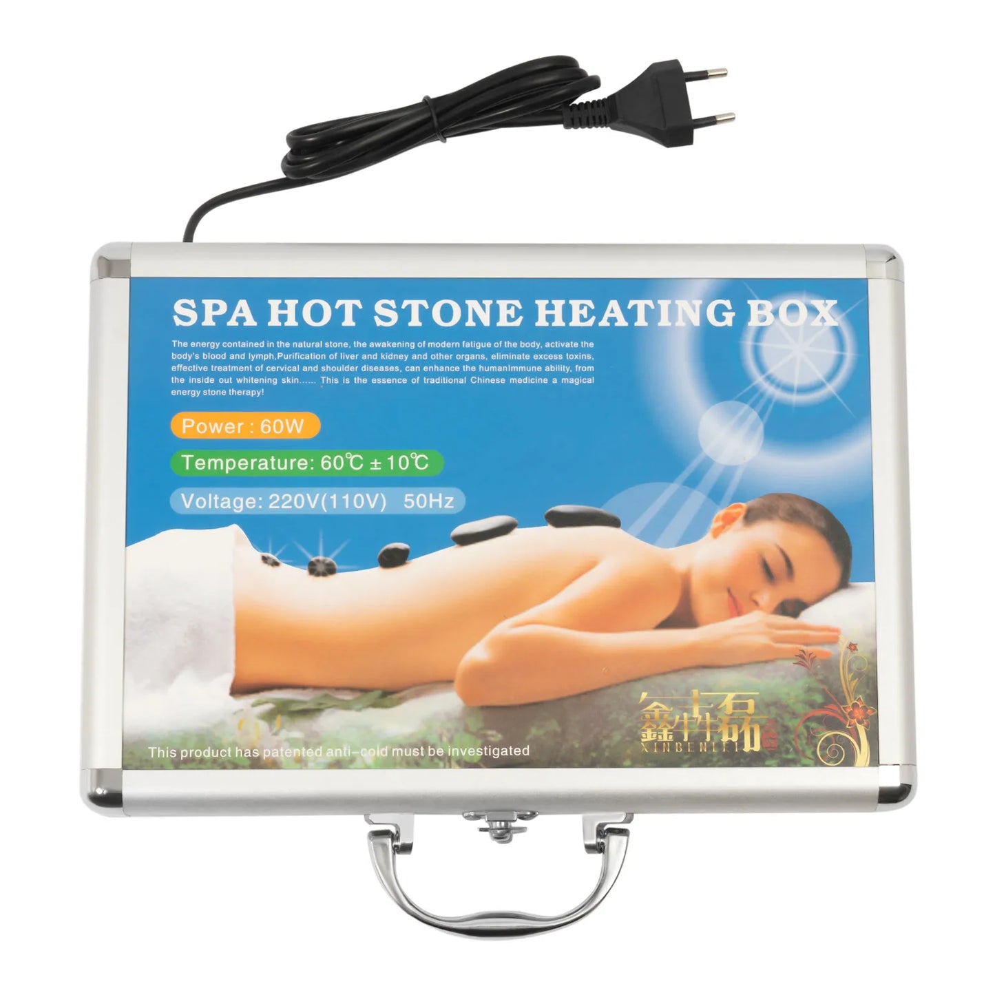 18 Volcanic Rocks Hot Stones Massage Set, 60-70 ℃used Hot Stones Body Massage Set, for Massage, Scraping, Hot Compress