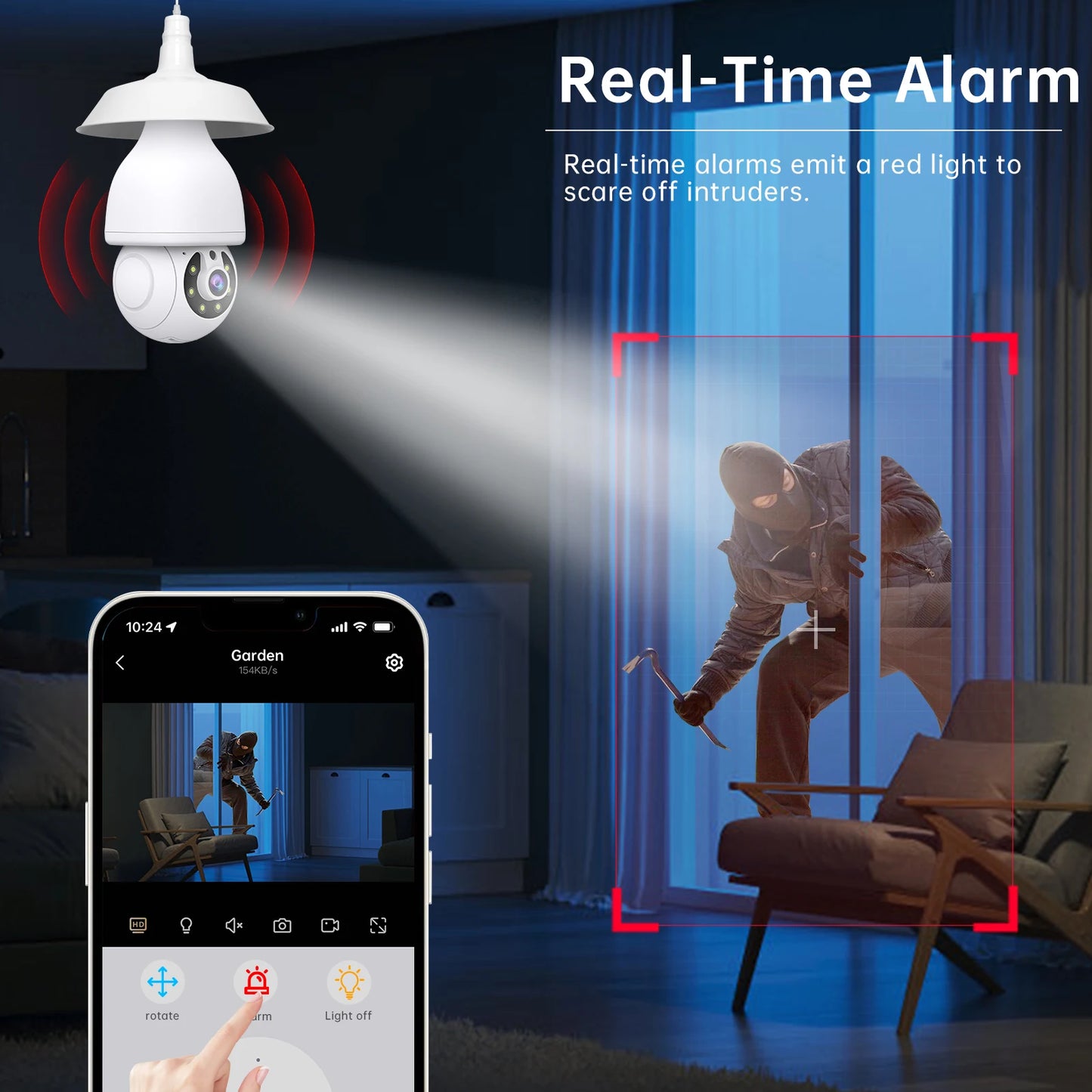 Noahtec 3MP Security Cameras Security Protection Indoor Wireless WIFI MINI Camera 5G Wi-Fi Two-Way Talk