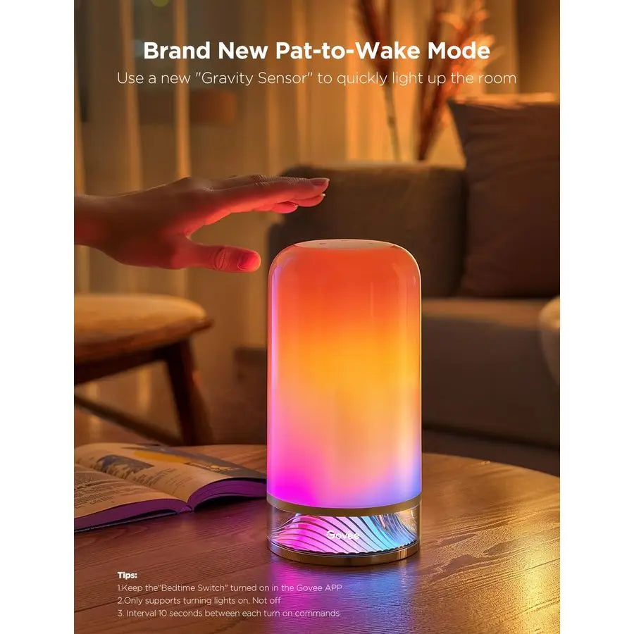 RGBIC Smart Table Lamp 2 Touch Desk Lamp For SmartThings Matter Alexa