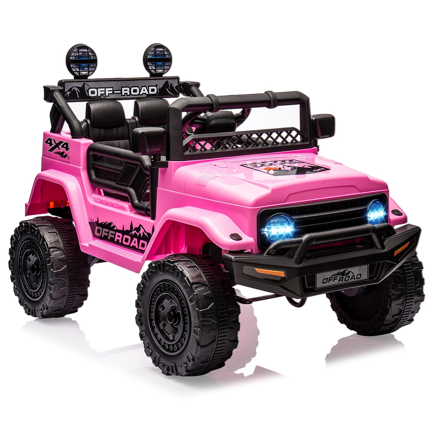 HiMISSE 12V Kids Ride On Truck Remote Bluetooth LED Lights