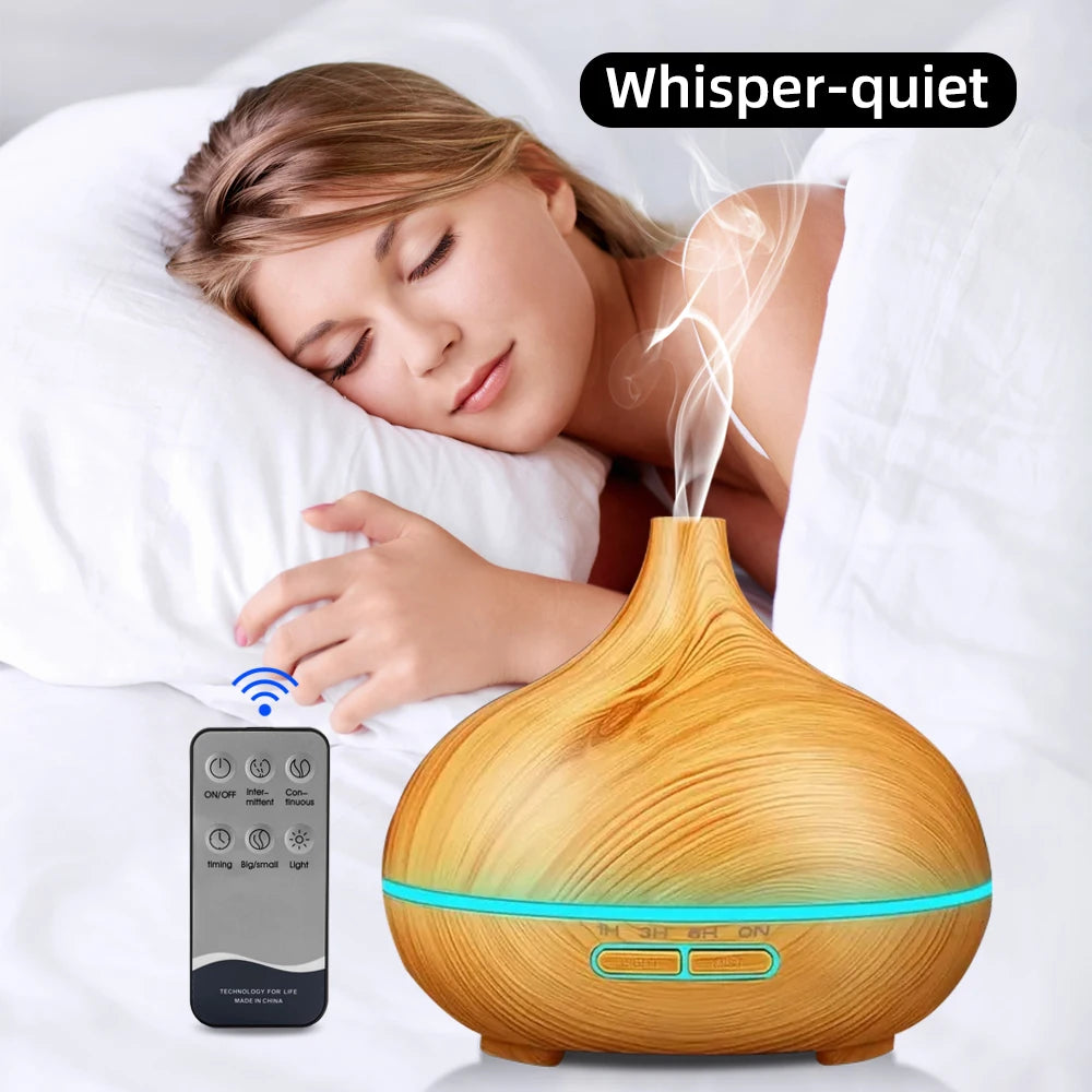 Air Humidifier for Home Electronics cool mist 500ml Essential Oil Diffuser Aromatherapy Machine with 7 colors LED light bedroom