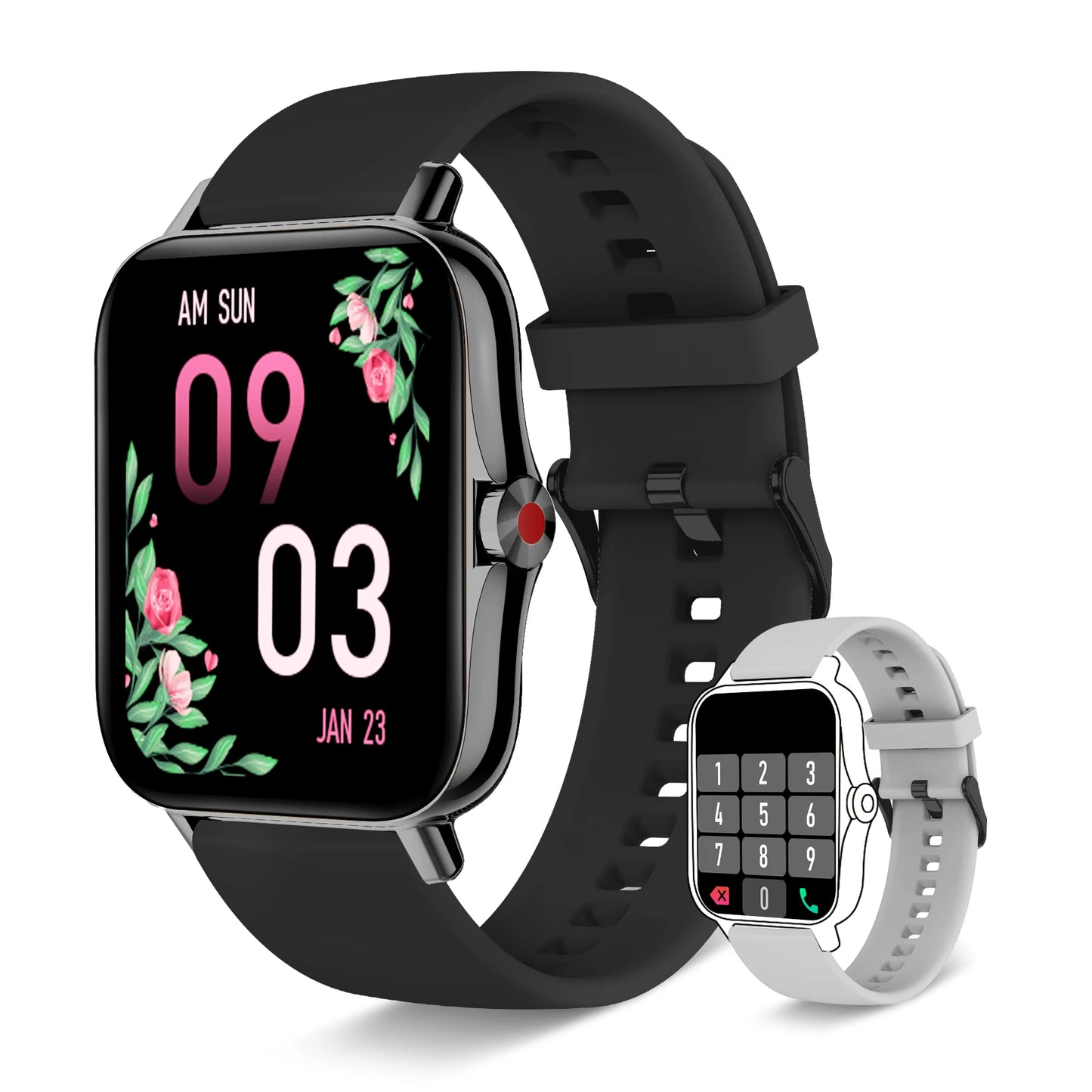Smart Watch for Women(Call Receive/Dial), Fitness Tracker Smartwatch for Android iOS Phones Heart Rate Sleep Monitor Pedometer