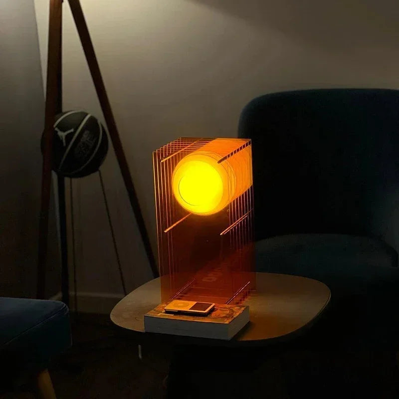 Nordic Style Ambient Desk Lamp With LED Illumination For Bedroom And Living Room
