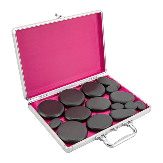 18 Volcanic Rocks Hot Stones Massage Set, 60-70 ℃used Hot Stones Body Massage Set, for Massage, Scraping, Hot Compress