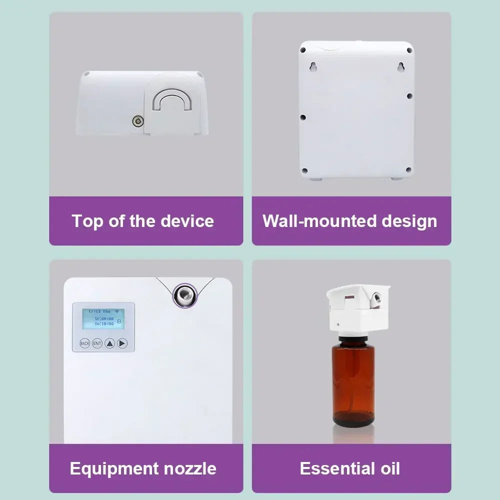 Namste WIFI Bluetooth Essential Oil Diffuser Timer Function Aromatic Fragrance Device for Home Hotel Waterless Aroma Diffuser