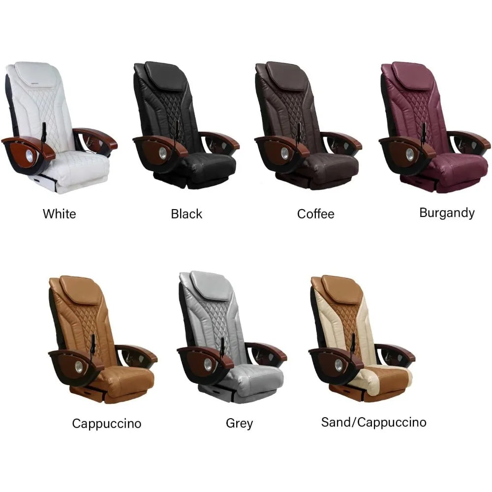 MAYAKOBA Shiatsulogic Pedicure Chair Cushion Cover Set (Sand Cappuccino), Vibration Massage Chair Cover 16 EXR, Nail Salon Pedic