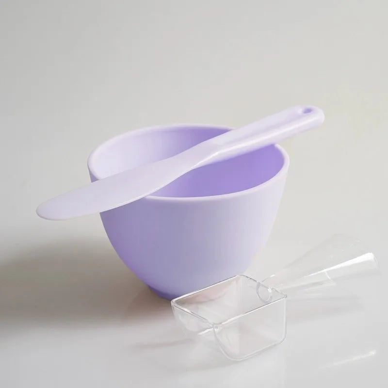 3/4pcs Face Mask Brush Set Reusable Mask Mixing Bowl Facial Applicator Spatula Stirring Soft Fan Facial Brushes Makeup Supplies