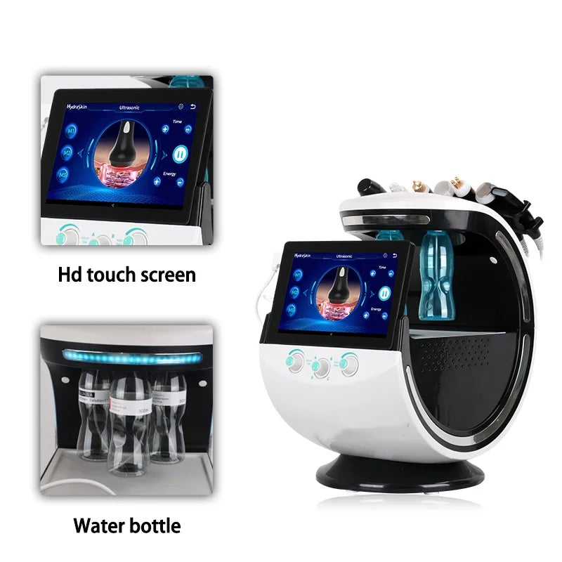 7-in-1 Skin Ultrasonic Rejuvenation Microdermabrasion Hyperbaric Oxygen Facial Machine Deep Facial Care Smart Ice Blue Beauty