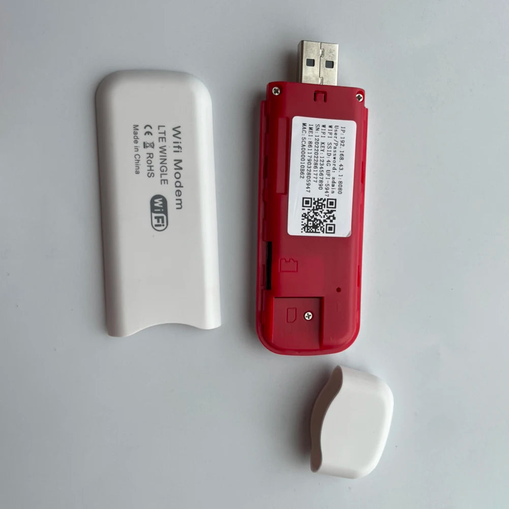 4G LTE USB Modem Dongle 150Mbps Wireless WiFi Router Mobile Broadband SIM Card Pocket Hotspot Home Office Wireless WiFi Adapter
