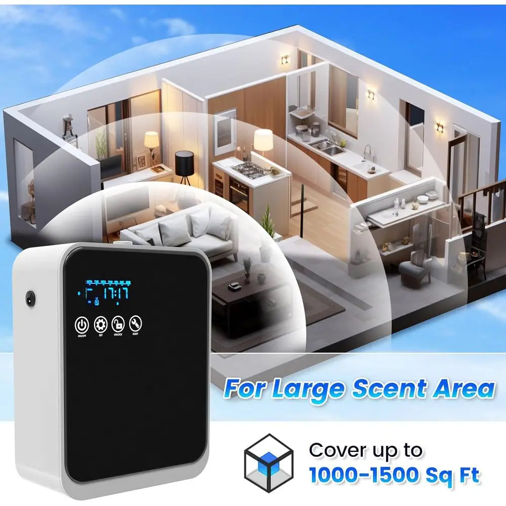 Aromatherapy Scent Diffuser with Smart APP & Touch Sn, 1500 sq.ft Coverage, 250ml Capacity for Large Rooms or Home & Hotel Colle