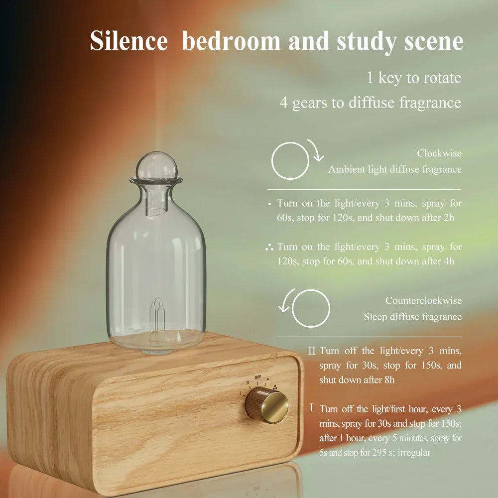 HAOYUNMA Rechargeable Waterless Nebulizing Essential Oil Diffuser