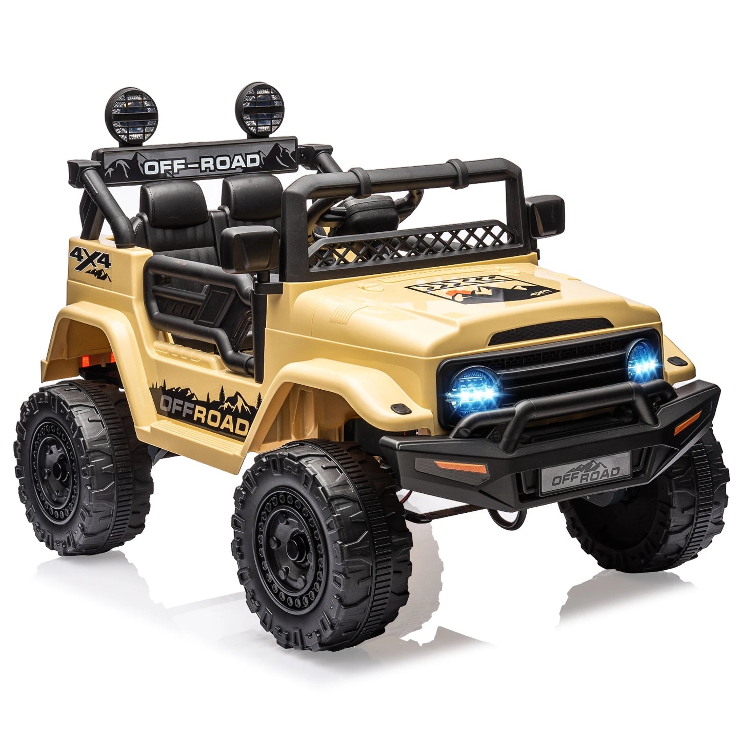 HiMISSE 12V Kids Ride On Truck Remote Bluetooth LED Lights