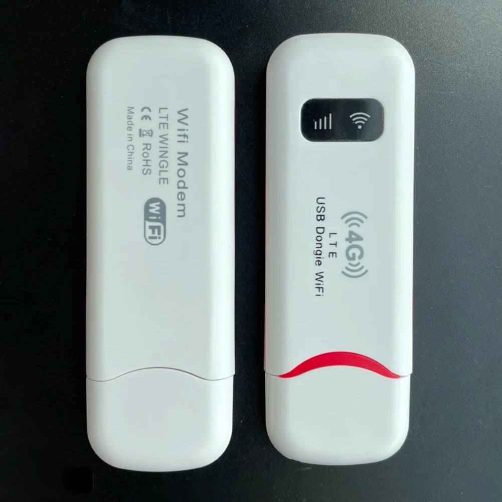 4G LTE USB Modem Dongle 150Mbps Wireless WiFi Router Mobile Broadband SIM Card Pocket Hotspot Home Office Wireless WiFi Adapter