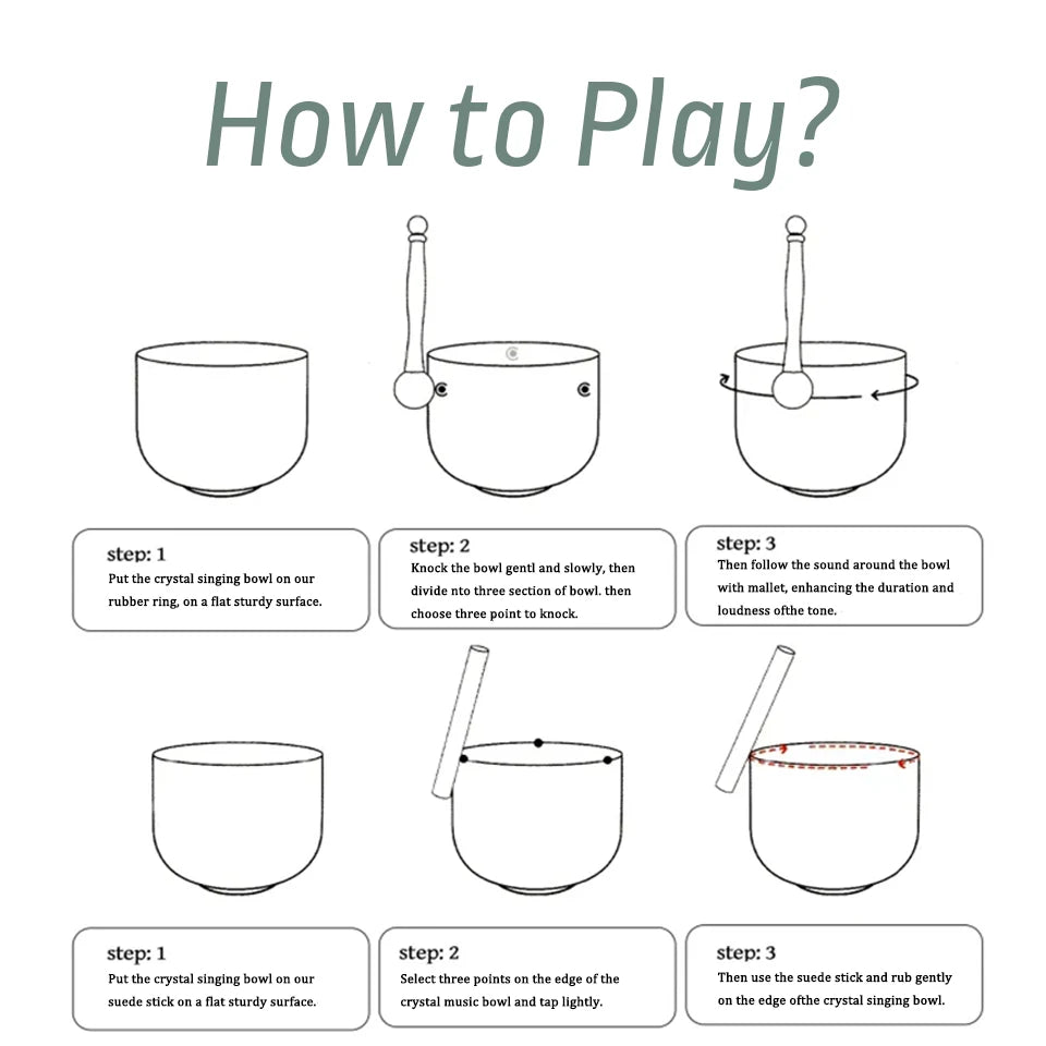 Hye-eun Crystal Singing Bowl 432Hz Case