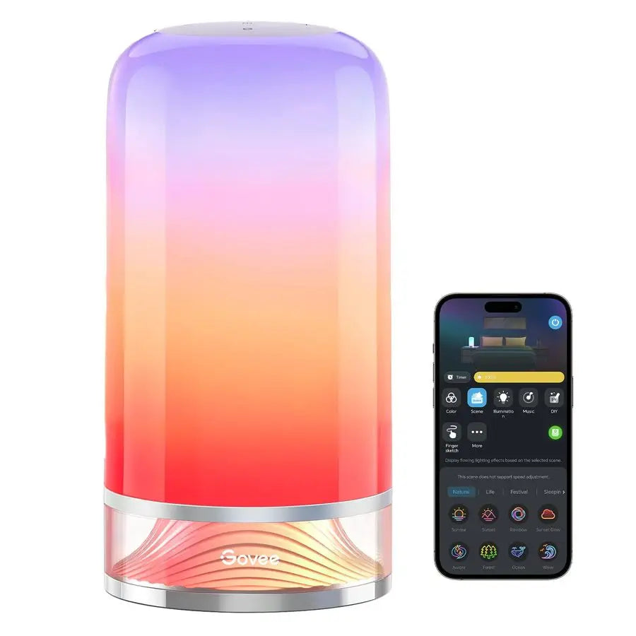 RGBIC Smart Table Lamp 2 Touch Desk Lamp For SmartThings Matter Alexa